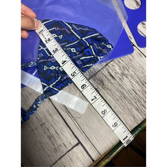 Gypsy 05 Reversible Blue Aztec Print Bikini Set Size Small NWT - Picture 6 of 8